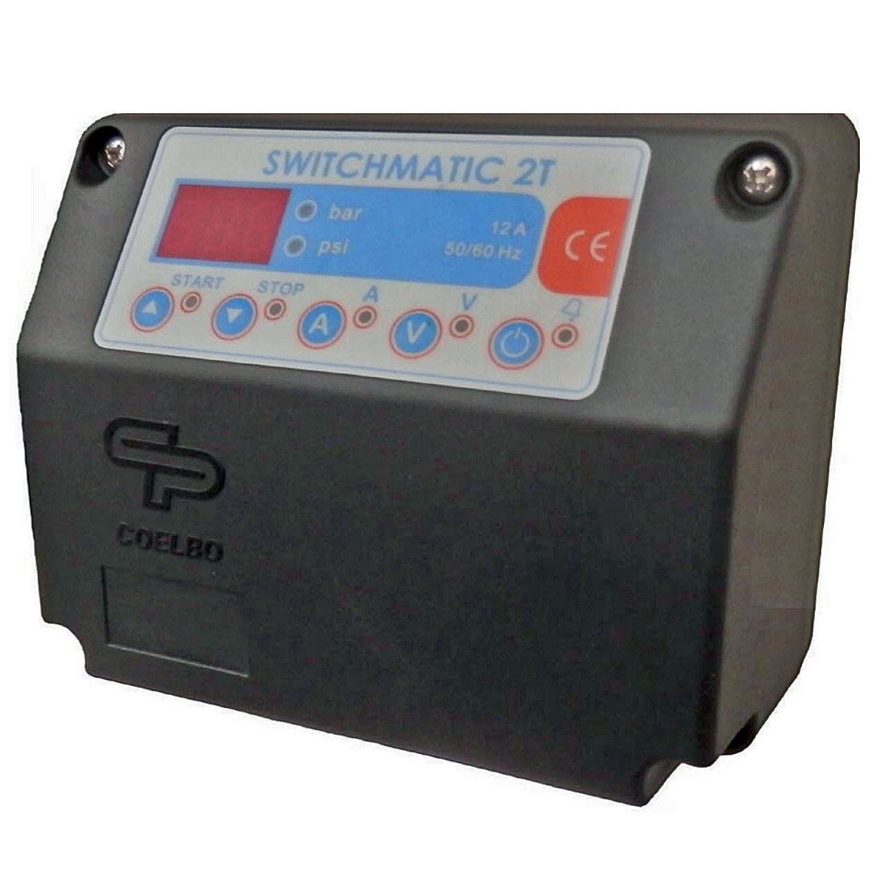 COELBO SWITCHMATIC 2T, elektronický tlakový spínač pro 3f čerpadla s digitálním manometrem